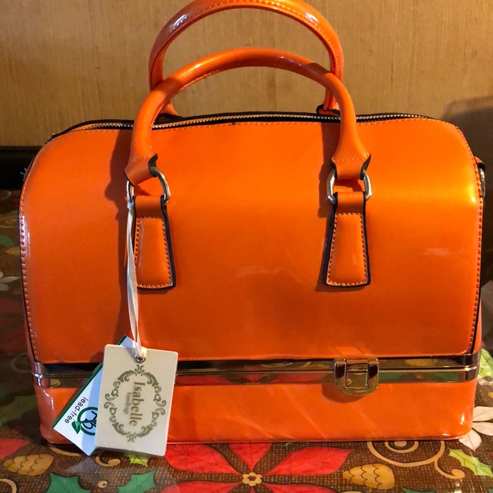 Medicine bag purse Orange